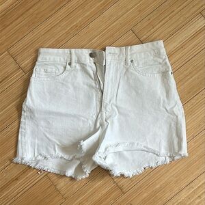 White H&M Denim Shorts Size US 8
